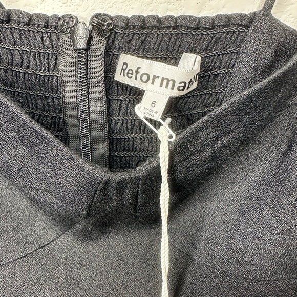 NWT Reformation Saskia Dress Black Size 6 SOLD OUT - Picture 5 of 8